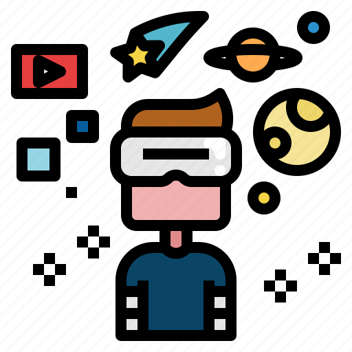 Augmented, reality, metaverse, virtual, glasses, imagination, vr icon - Download on Iconfinder