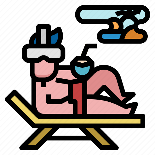 Travelvirtual, reality, imagination, augmented, holiday, vacation, travel icon - Download on Iconfinder
