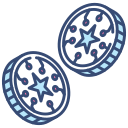 tokens, digital, currency, badges, tickets, logos
