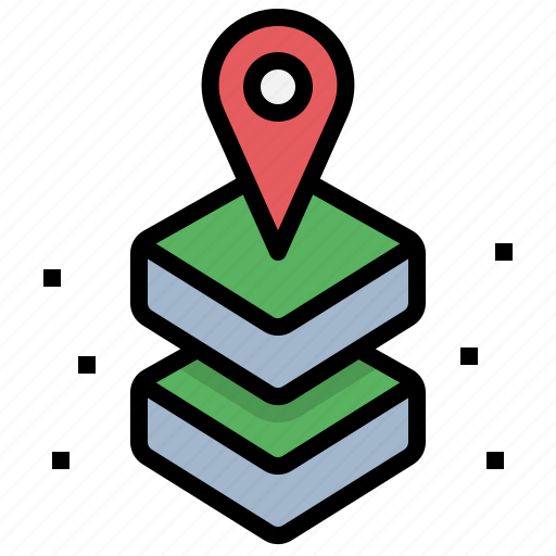 Digital, land, location, layer, metaverse, position, coordinate icon - Download on Iconfinder