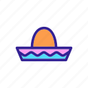 contour, hat, mexican, mexico