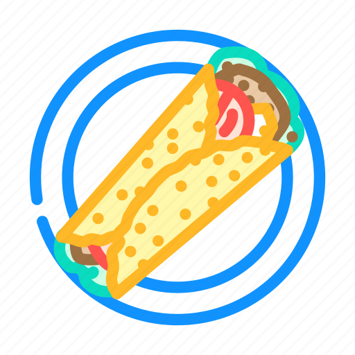 Burritos, mexican, cuisine, dinner, food, table icon - Download on Iconfinder