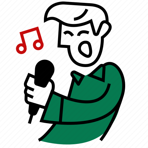 Emojidf, lead, microphone, music, musician, sing, singing icon - Download on Iconfinder
