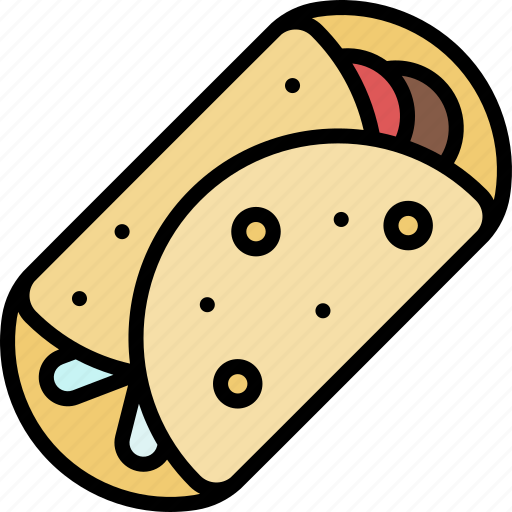 Fajita, mexican, food, fast, and, restaurant, tortilla icon - Download on Iconfinder