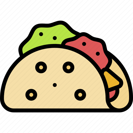 Taco, fast, food, mexican, lunch, and, restaurant icon - Download on Iconfinder