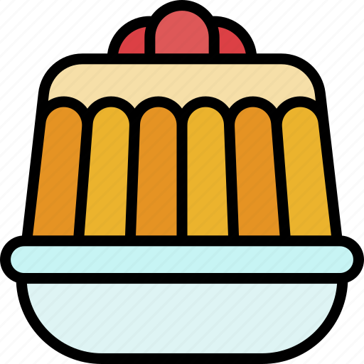 Flan, de, rompope, food, restaurant, culinary, gastronomy icon - Download on Iconfinder