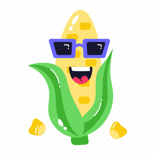 Maize, corn, cob, corncob, food icon - Download on Iconfinder