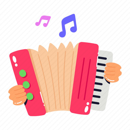 Percussion, accordion, melodeon, harmonium, musical instrument icon - Download on Iconfinder