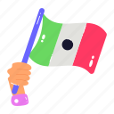 mexico flag, flagpole, country flag, ensign, fluttering flag