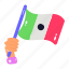 mexico flag, flagpole, country flag, ensign, fluttering flag 