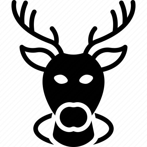 Deer, stag, decorative, animal, buck, head, reindeer icon - Download on Iconfinder