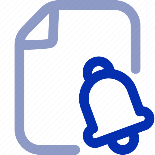 Notification file, notification, file, alert, document, message, reminder icon - Download on Iconfinder