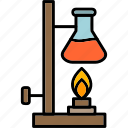 experiment, chemistry, education, lab, icon