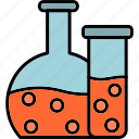 flask, beaker, education, learning, school, science, test, lab, laboratory, icon