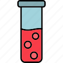 test, tube, experiment, laboratory, research, science, icon