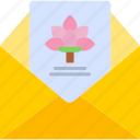 invitation, card, letter, mail, message, icon