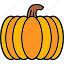 pumpkin, autumn, food, halloween, harvest, plant, vegetable, icon 