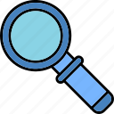 search, glass, loupe, magnifying, icon