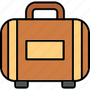 suitcase, bag, baggage, case, luggage, travel, valise, icon