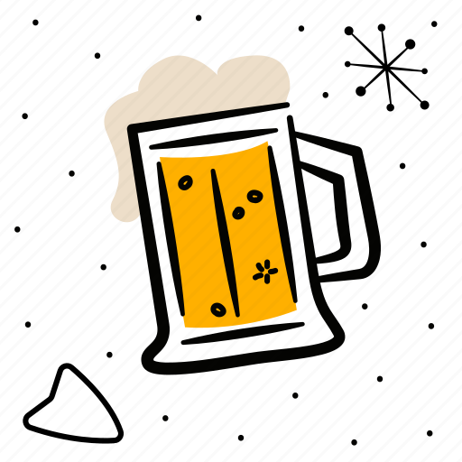 Mid, century, beer, mug, drink, beverage, alcohol icon - Download on Iconfinder