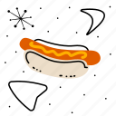 mid, century, hotdog