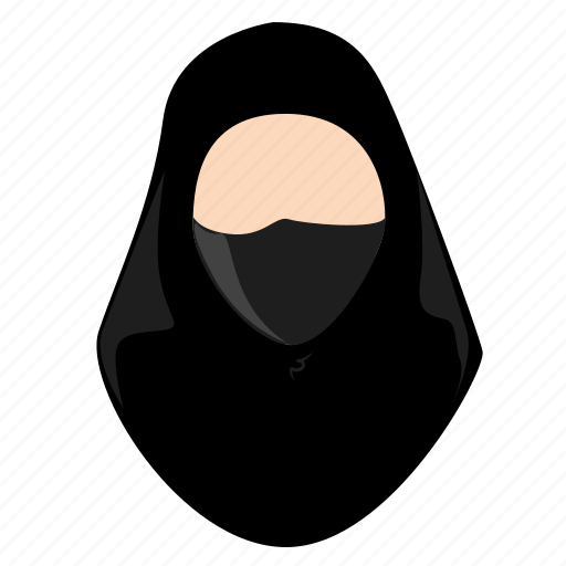 Arab avatar female hijab islam lady profile icon 