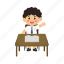 middle, school, boy, education, classroom, kid, happy, back to school, learning 