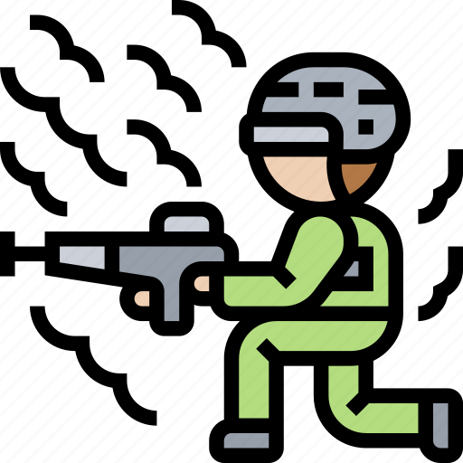Infantry, soldier, combat, shooting, warfare icon - Download on Iconfinder
