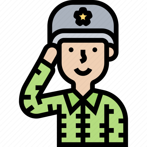 Military, soldier, army, patriot, salute icon - Download on Iconfinder