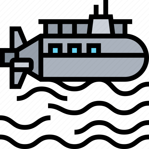 Submarine, naval, military, ship, battle icon - Download on Iconfinder