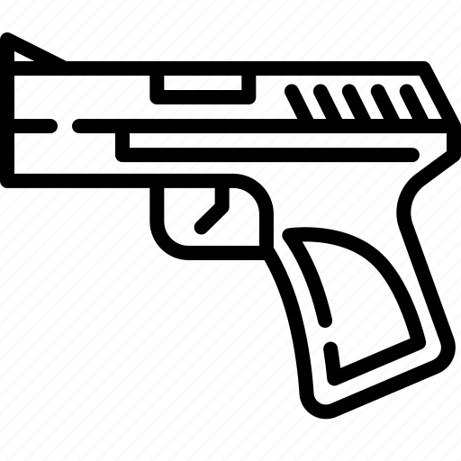 Handgun, gun, crime, violence, weapon, firearm, danger icon - Download on Iconfinder