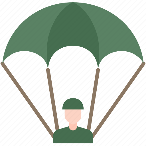 Military, parachute, army, war, air, soldier, parachuting icon - Download on Iconfinder