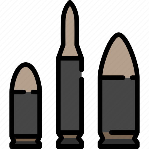 Bullet, weapon, gun, handgun, cartridge, ammunition, danger icon - Download on Iconfinder