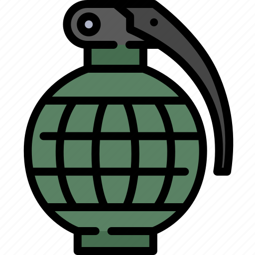 Hand, bomb, weapon, explosive, grenade, military, war icon - Download on Iconfinder
