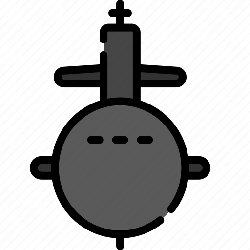 Submarine, ship, underwater, marine, ocean, navy, military icon - Download on Iconfinder