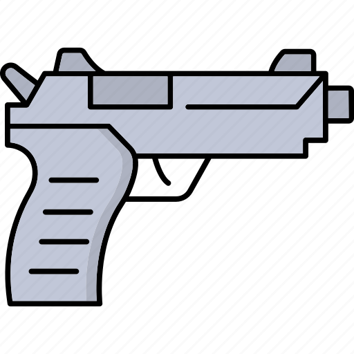 Gun, shoot gun, weapon, pistol, military, war, army icon - Download on Iconfinder