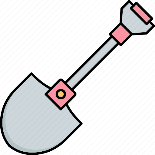 Shovel, tool, gardening, construction, spade, equipment, trowel icon - Download on Iconfinder