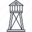 observatory tower, spyglass, lookout-tower, space, lighthouse, watch tower, military tower 