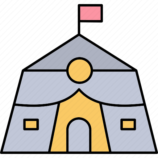 Army base, military base, camp, army-camp, base, basecamp, barracks icon - Download on Iconfinder