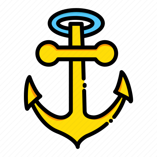 Anchor, anchors, navy, sail, sailing, transportation icon - Download on Iconfinder