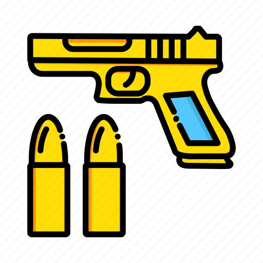 Bullets, gun, miscellaneous, pistol, war, weapon icon - Download on Iconfinder