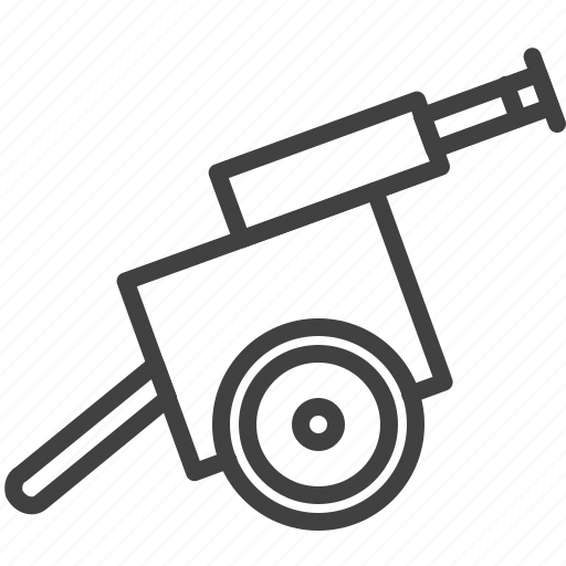 Artillery, weapon, cannon, military icon - Download on Iconfinder
