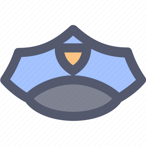 Cap, cop, hat, law, officer, police, security icon - Download on Iconfinder