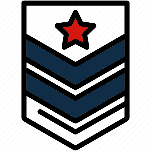 Army, badge, military, rank, star icon - Download on Iconfinder