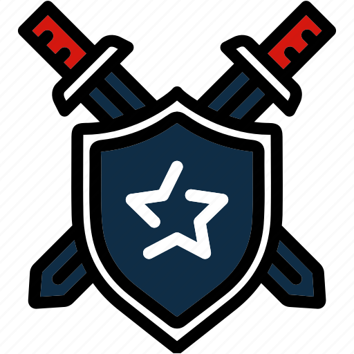 Attack, battle, defend, shield, swords icon - Download on Iconfinder