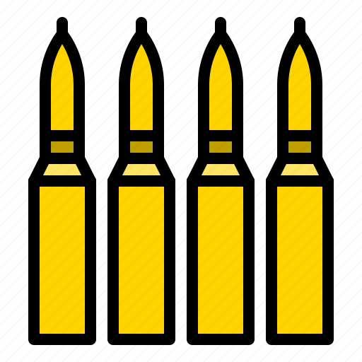 Ammo, bullet, cartridge, military, weapon icon - Download on Iconfinder