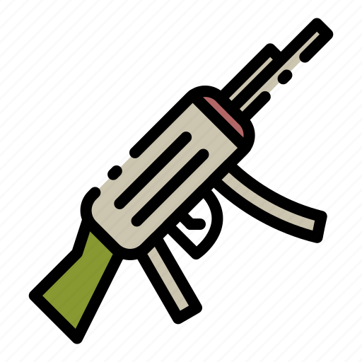 Weapon, firearm, assault rifle icon - Download on Iconfinder