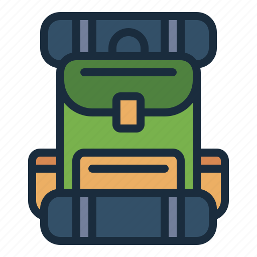 Backpack, army, military, war icon - Download on Iconfinder