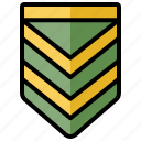 military, bars, rank, army, soldier, badge, award