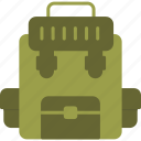military, backpack, army, bag, equipment, hiking, soldier, icon